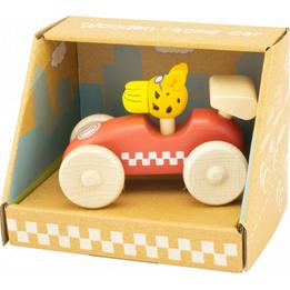Overview image: Wooden racing car red panter