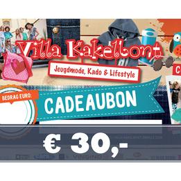 Overview image: Kadobon € 30,-