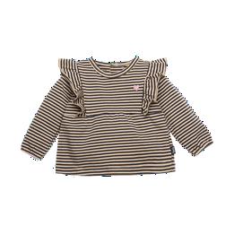 Overview image: BESS shirt l.sl. Striped ruffl