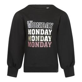 Overview image: No Way Monday sweater Ls black